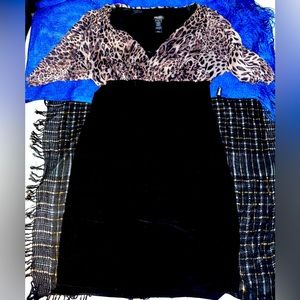 Bisou Bisou leopard dress. Size 14.